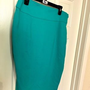 Grace Elements size 14 teal skirt